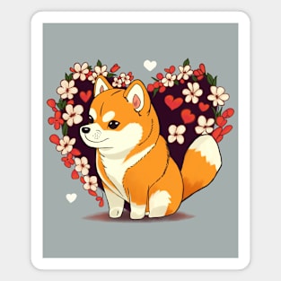 Shiba Inu Valentine Magnet